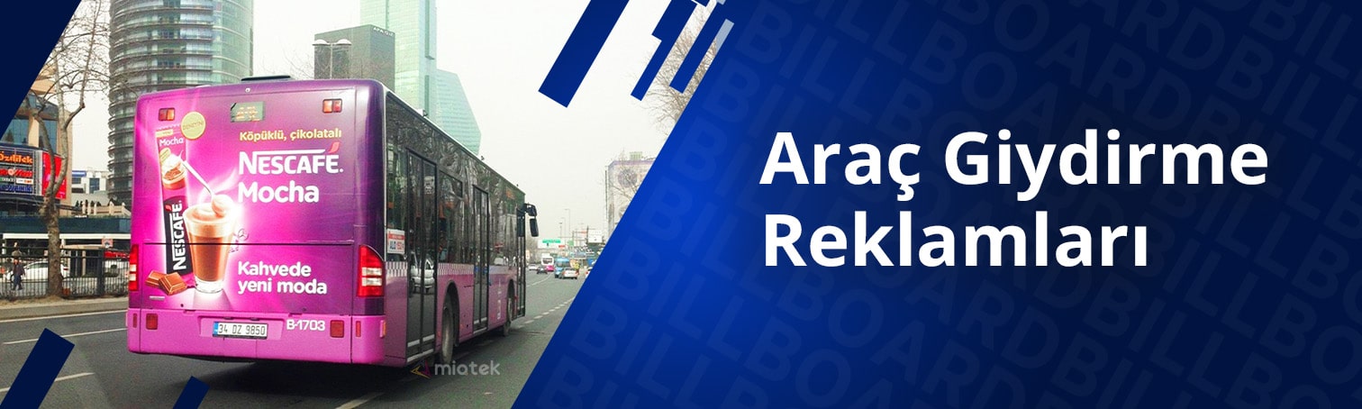 Açık hava araç giydirme ve kaplama reklam alanları