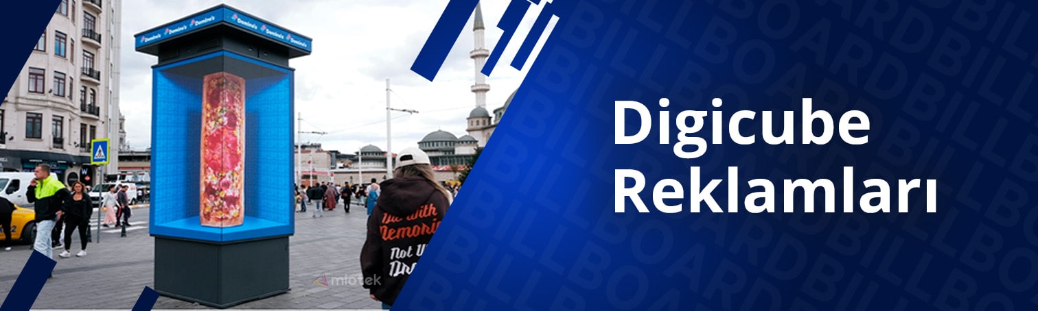 Açık Hava Digicube Reklamları Medya Pazarlama Alanları