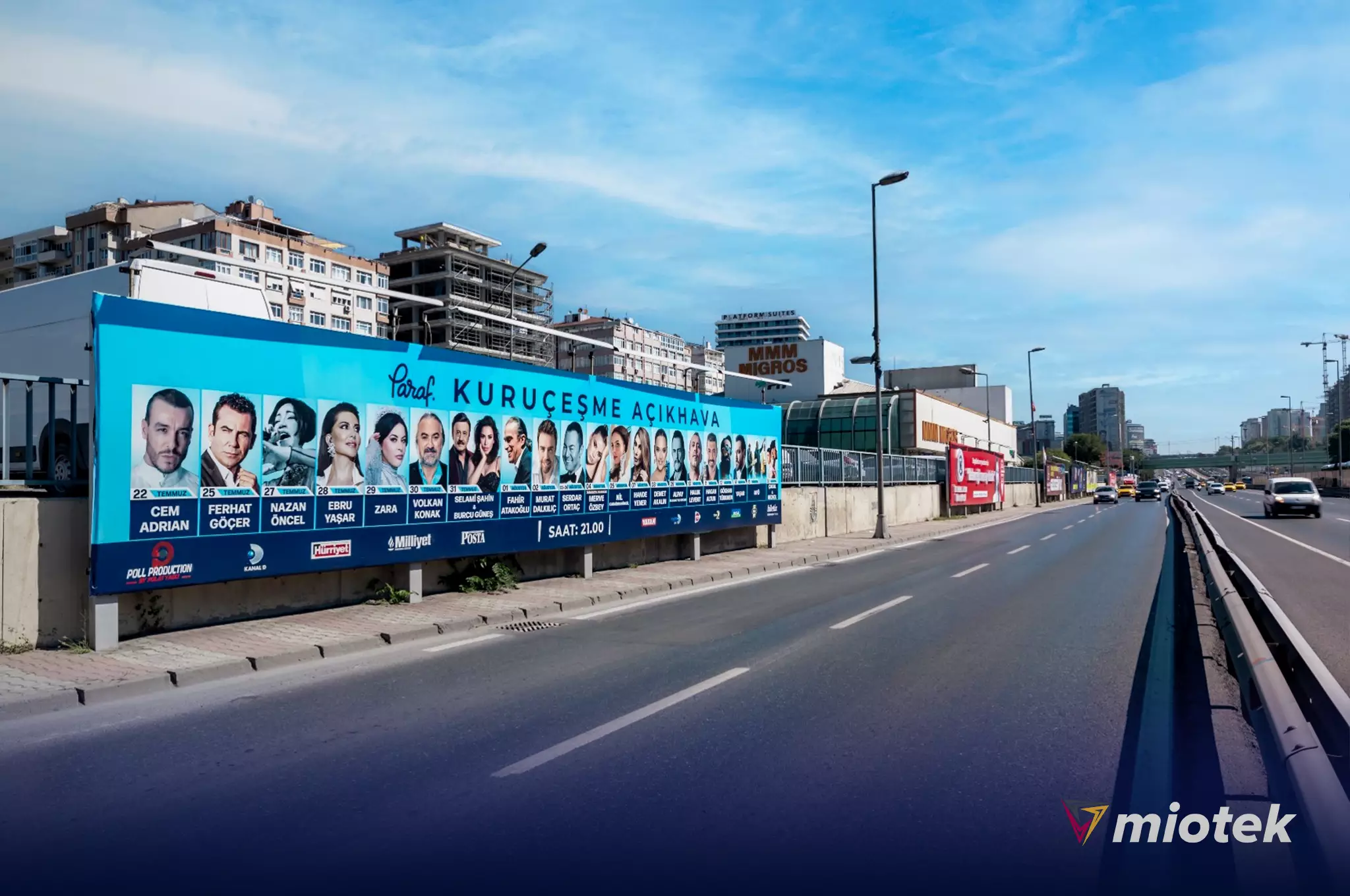 Miotek Media açık hava reklamcılığında Giantboard Reklam Panosu
