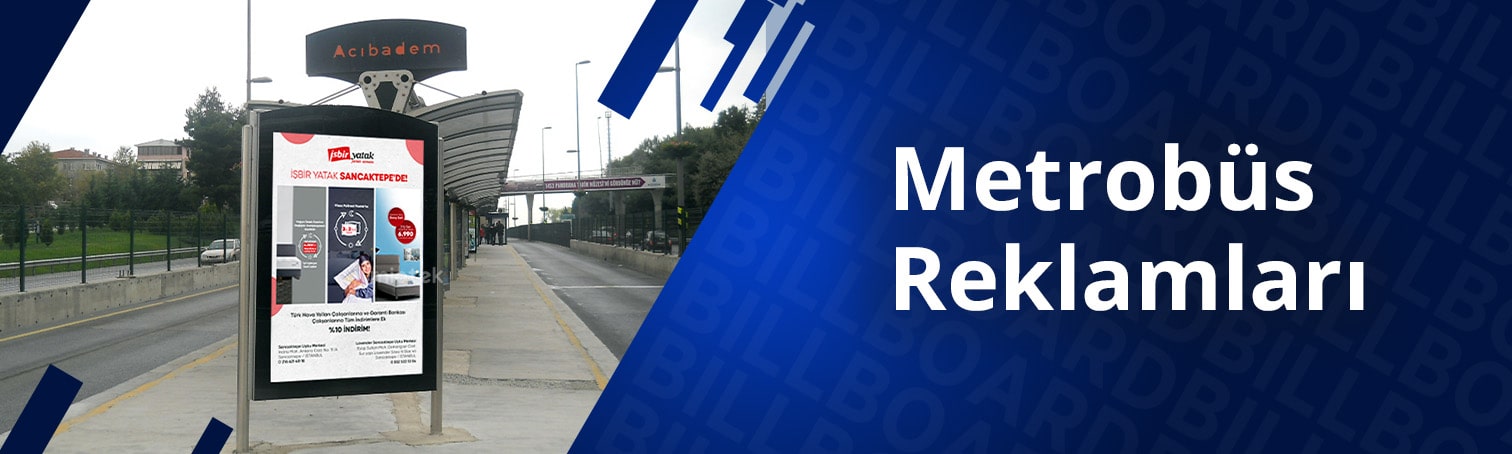 İstanbul Metrobüs Açık hava reklamları