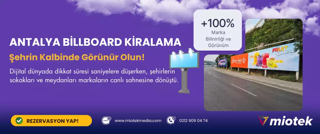 Antalya Billboard Reklam Panosu