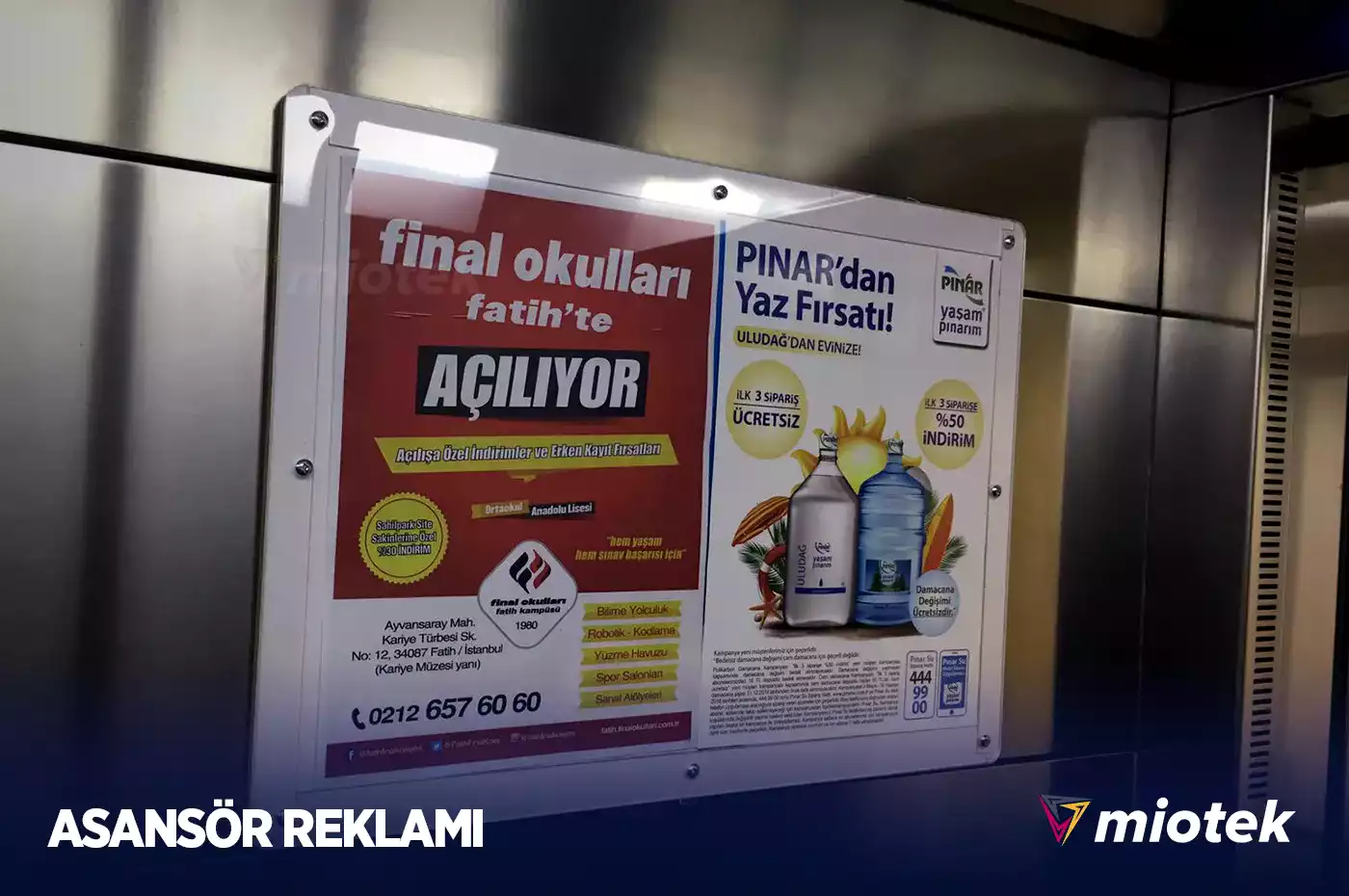 Asansör içi Reklam