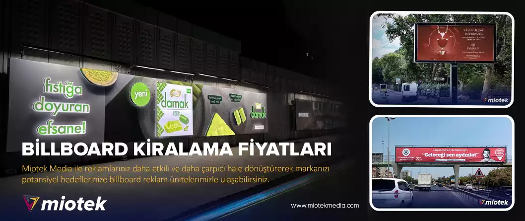 Billboard kiralama ücretleri Miotek Media