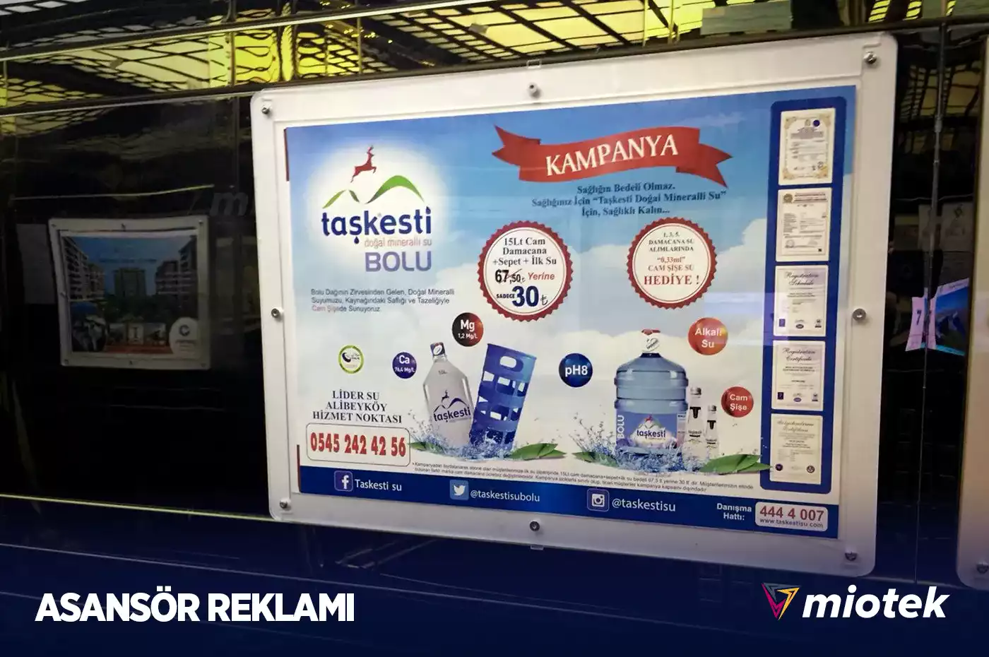 Asansör içi Reklam Panosu
